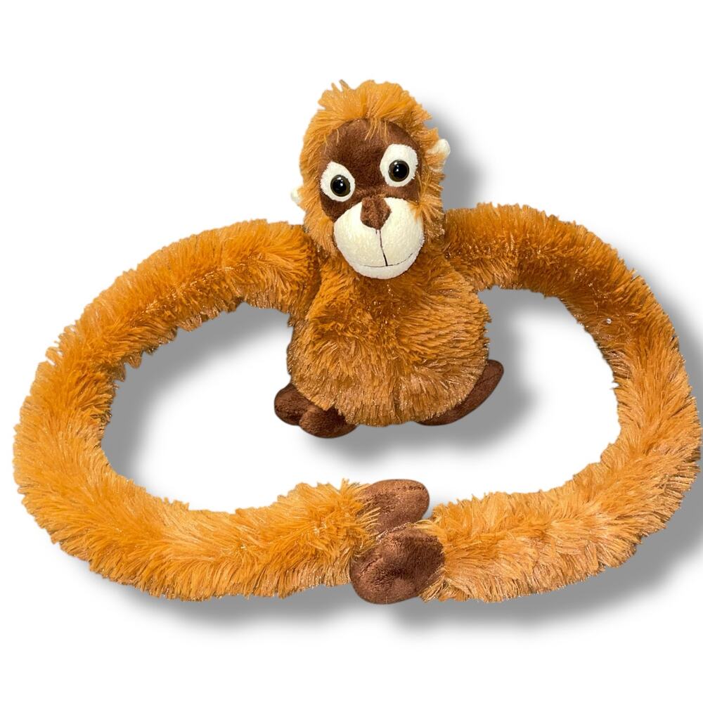 FAO Schwarz Hanging Monkey Orangutan Plush Toys R Us 18" Nursery Shower Gift - Picture 2 of 13